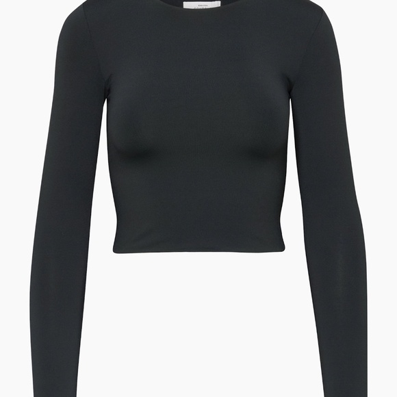 Aritzia Babaton Contour Crew Longsleeve Black Size small - Picture 2 of 2